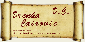 Drenka Čairović vizit kartica